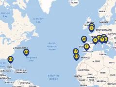 Mapa plavby