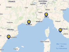 Mapa plavby